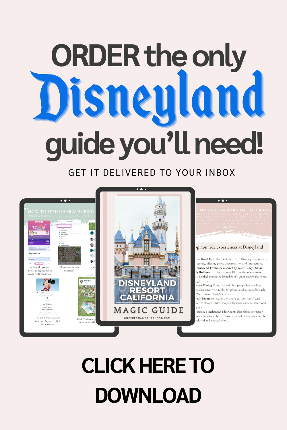 Disneyland Guide pink