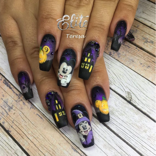 Cute Disney Halloween nails, disney nail ideas, disney nails, disney halloween nail ideas, purple, disney nails for halloween, pink, disney halloween pumpkin nails, halloween themed disney nails, spooky halloween nails, sally nails halloween disney, nightmare before christmas nails, nightmare before christmas nail ideas, jack skellington nails, mickey pumpkin nails, pumpkin mickey nails, mickey ghost nails, mickey mouse ghost nails, disney oogie boogie bash nails, mickeys not so scary halloween party nails, short, simple, almond, mickey mouse nails, mickey mouse nail ideas, disneyland nails, disney world nails, disney nail art, best, magical, disneyland nail ideas, disney world nail ideas, easy, disney nail art ideas, mickey nail ideas, disney nail design ideas, pastel.