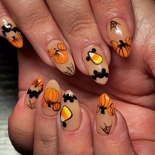 Cute Disney Halloween nails, disney nail ideas, disney nails, disney halloween nail ideas, purple, disney nails for halloween, pink, disney halloween pumpkin nails, halloween themed disney nails, spooky halloween nails, sally nails halloween disney, nightmare before christmas nails, nightmare before christmas nail ideas, jack skellington nails, mickey pumpkin nails, pumpkin mickey nails, mickey ghost nails, mickey mouse ghost nails, disney oogie boogie bash nails, mickeys not so scary halloween party nails, short, simple, almond, mickey mouse nails, mickey mouse nail ideas, disneyland nails, disney world nails, disney nail art, best, magical, disneyland nail ideas, disney world nail ideas, easy, disney nail art ideas, mickey nail ideas, disney nail design ideas, pastel.