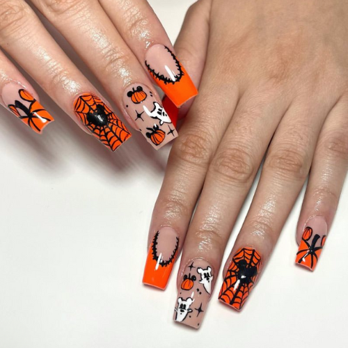 Cute Disney Halloween nails, disney nail ideas, disney nails, disney halloween nail ideas, purple, disney nails for halloween, pink, disney halloween pumpkin nails, halloween themed disney nails, spooky halloween nails, sally nails halloween disney, nightmare before christmas nails, nightmare before christmas nail ideas, jack skellington nails, mickey pumpkin nails, pumpkin mickey nails, mickey ghost nails, mickey mouse ghost nails, disney oogie boogie bash nails, mickeys not so scary halloween party nails, short, simple, almond, mickey mouse nails, mickey mouse nail ideas, disneyland nails, disney world nails, disney nail art, best, magical, disneyland nail ideas, disney world nail ideas, easy, disney nail art ideas, mickey nail ideas, disney nail design ideas, pastel.