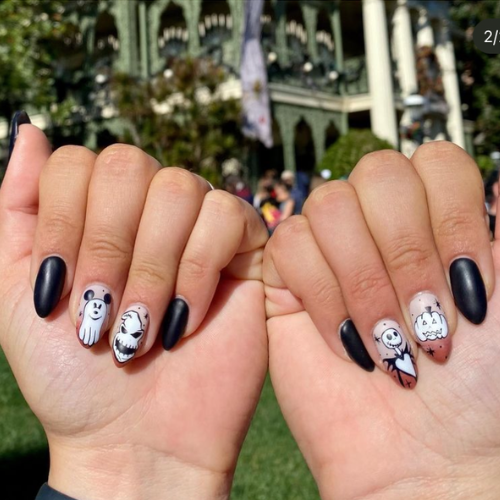 Cute Disney Halloween nails, disney nail ideas, disney nails, disney halloween nail ideas, purple, disney nails for halloween, pink, disney halloween pumpkin nails, halloween themed disney nails, spooky halloween nails, sally nails halloween disney, nightmare before christmas nails, nightmare before christmas nail ideas, jack skellington nails, mickey pumpkin nails, pumpkin mickey nails, mickey ghost nails, mickey mouse ghost nails, disney oogie boogie bash nails, mickeys not so scary halloween party nails, short, simple, almond, mickey mouse nails, mickey mouse nail ideas, disneyland nails, disney world nails, disney nail art, best, magical, disneyland nail ideas, disney world nail ideas, easy, disney nail art ideas, mickey nail ideas, disney nail design ideas, pastel.