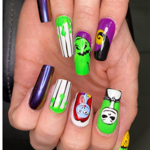 Cute Disney Halloween nails, disney nail ideas, disney nails, disney halloween nail ideas, purple, disney nails for halloween, pink, disney halloween pumpkin nails, halloween themed disney nails, spooky halloween nails, sally nails halloween disney, nightmare before christmas nails, nightmare before christmas nail ideas, jack skellington nails, mickey pumpkin nails, pumpkin mickey nails, mickey ghost nails, mickey mouse ghost nails, disney oogie boogie bash nails, mickeys not so scary halloween party nails, short, simple, almond, mickey mouse nails, mickey mouse nail ideas, disneyland nails, disney world nails, disney nail art, best, magical, disneyland nail ideas, disney world nail ideas, easy, disney nail art ideas, mickey nail ideas, disney nail design ideas, pastel.